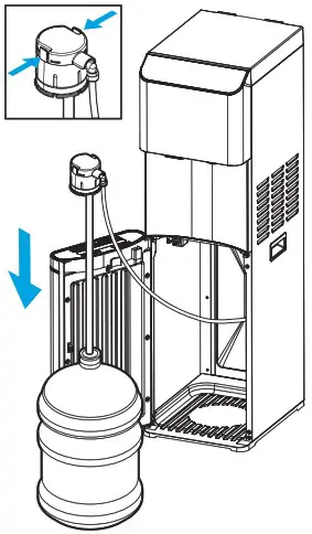 BRIO CLBL720SCIC Freestanding Bottom Loading Electric Water Cooler - Installation 2