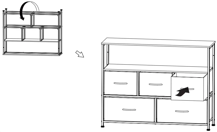 WLIVE-ASNG044-Fabric-5-Drawer-Low-Storage-Cabinet-with-Open-Shelf-14