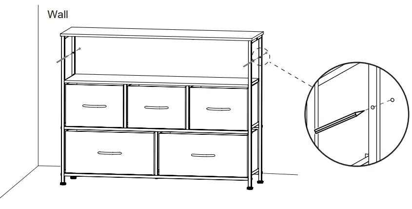 WLIVE-ASNG044-Fabric-5-Drawer-Low-Storage-Cabinet-with-Open-Shelf-15