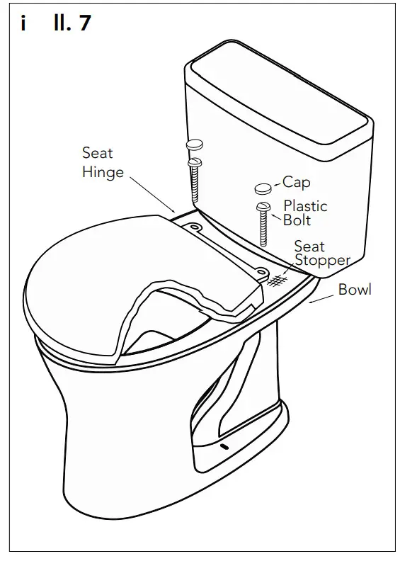TOTO CST746, CST748 Two Piece Toilet - Figure 12