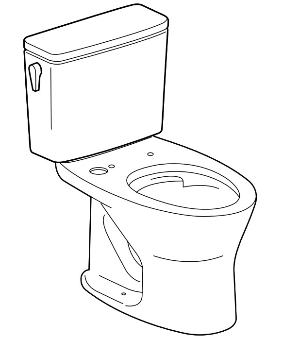 TOTO CST746, CST748 Two Piece Toilet