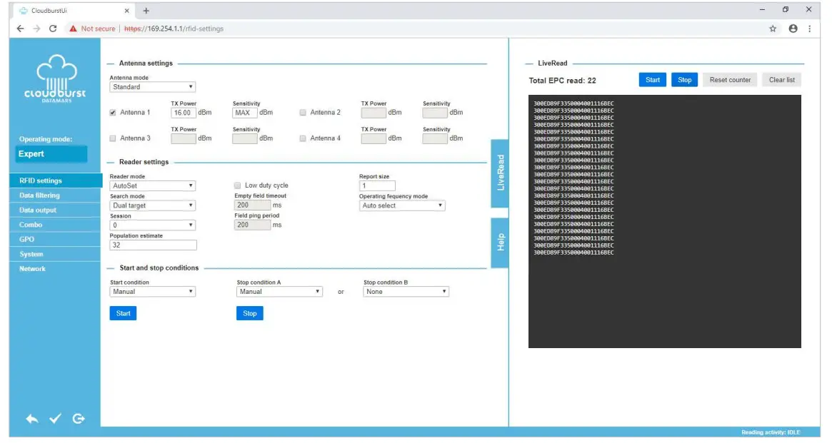 textile ID Speedway R-UHF-SR420 SR220 Readers - Figure 6