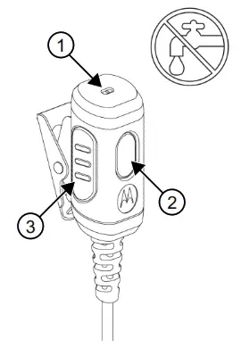 motorola 2-Wire xL Clear Tube Earpiece GCAI Mini - 2