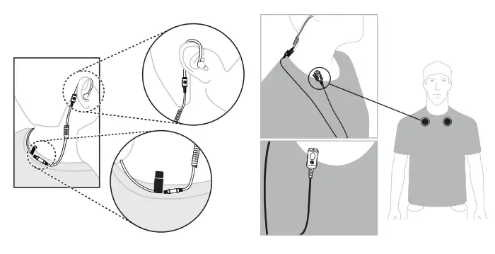 motorola 2-Wire xL Clear Tube Earpiece GCAI Mini - 3