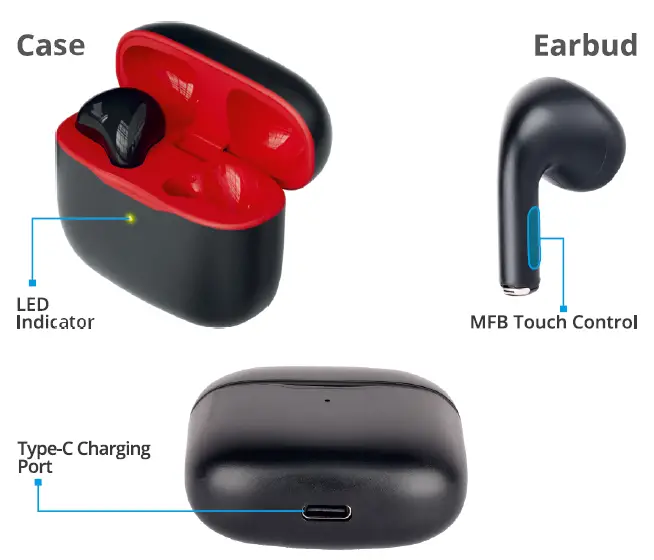 ZEBRONICS Zeb Sound Bomb 9 TWS Wireless Earbuds 1