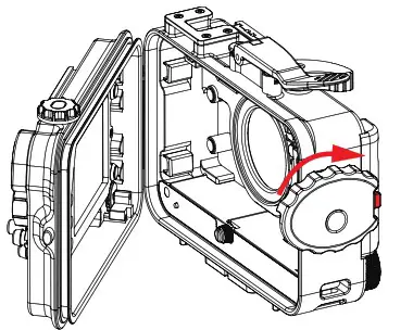 WEEFiNE WFH TG 6 Waterproof Case - OPENING AND LOCKING THE CASE 2