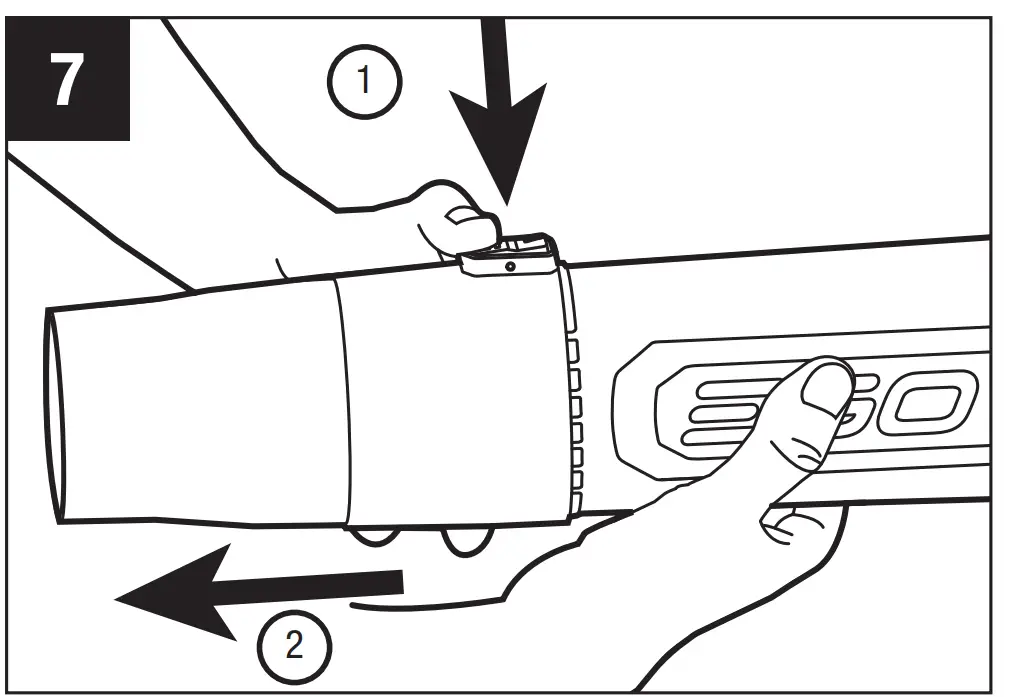 ASSEMBLING THE BLOWER TAPERED/FLAT NOZZLE
