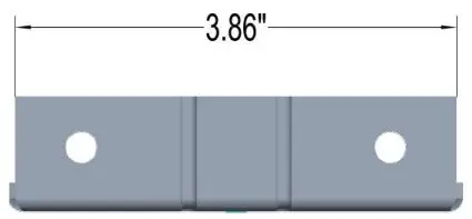 king RK2045-RMT-BLK SmartWave Triple Bulb Carbon Fiber Radiant Heater Instruction Manual - Mounting Bracket Dimensions