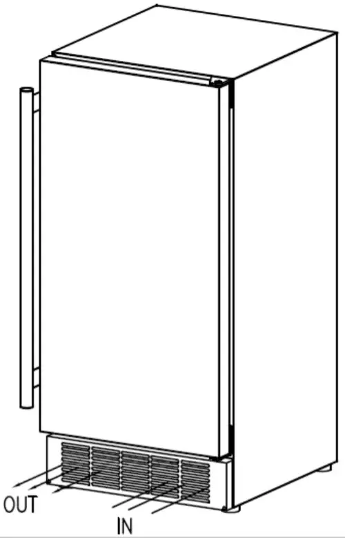 EDGESTAR Undercounter Crescent Ice Maker Owner's - Installation