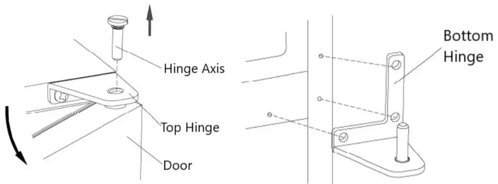 EDGESTAR Undercounter Crescent Ice Maker Owner's - Reversing the Door Swing