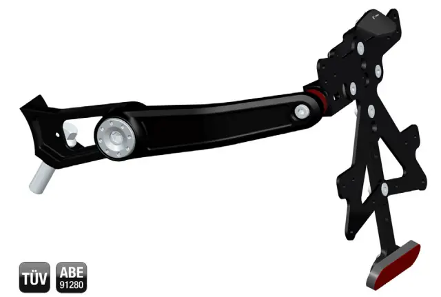 rizoma PT667 Plate Holder Side Arm fig 1