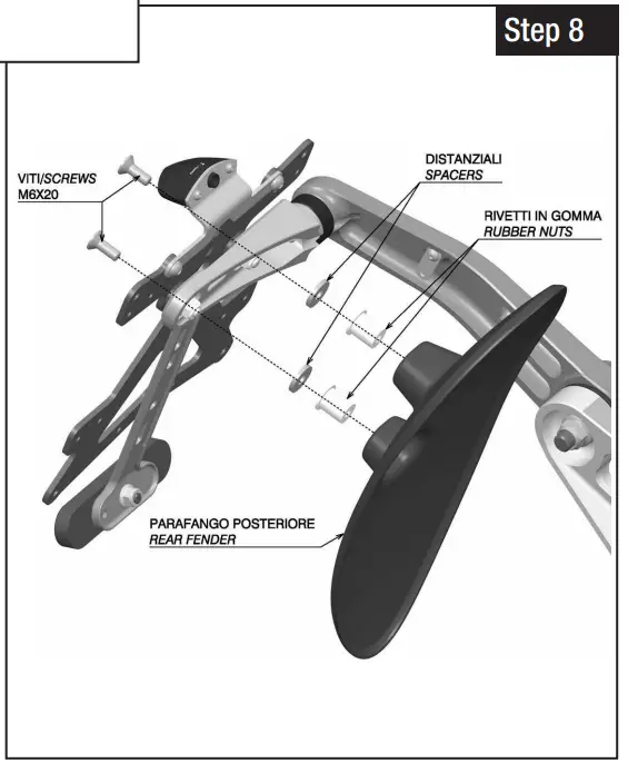 rizoma PT667 Plate Holder Side Arm fig 11