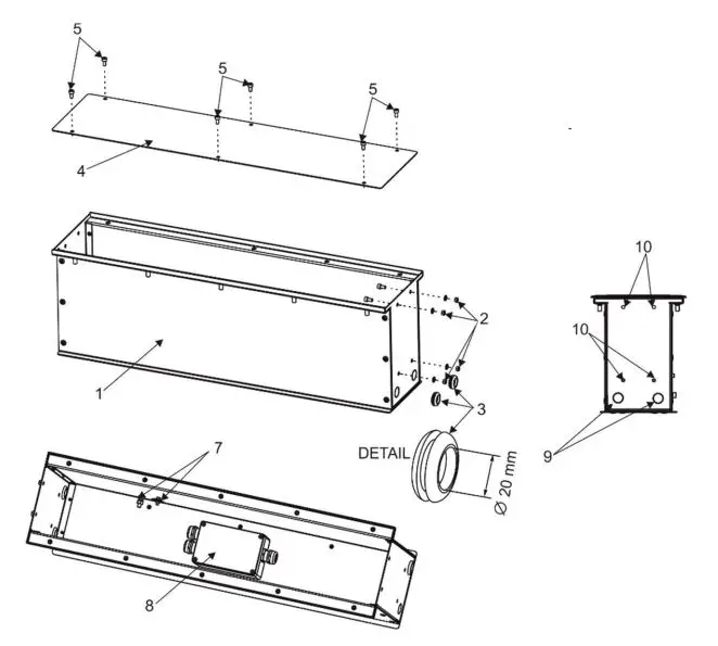 ANOLiS Eminere Inground 2, Inground 4 User Manual - The connection points