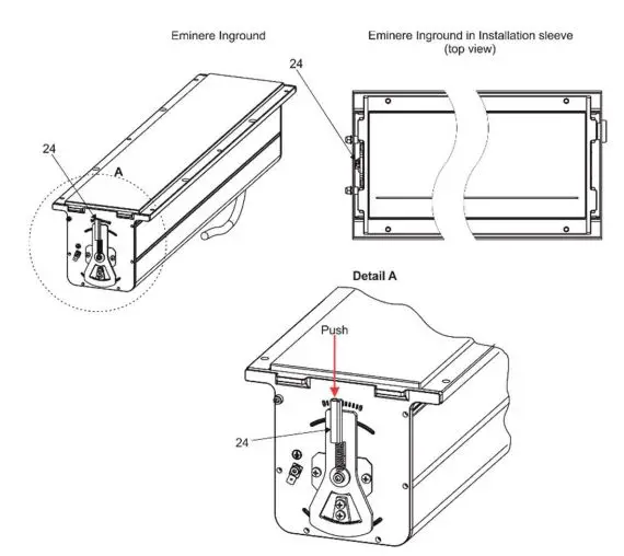 ANOLiS Eminere Inground 2, Inground 4 User Manual - Tilt adjustment