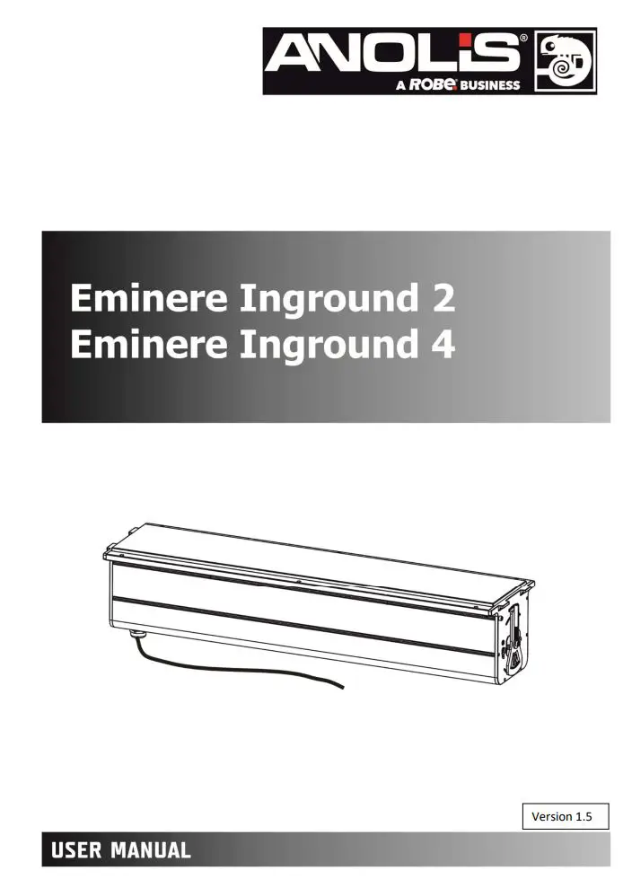 ANOLiS Eminere Inground 2, Inground 4 User Manual