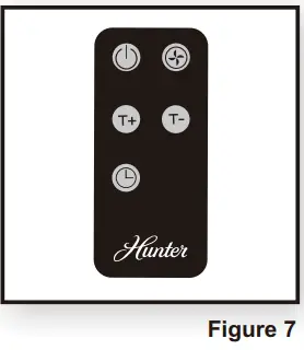 Hunter 73027 73027-WH Plug-in Heater with Remote Control-fig11