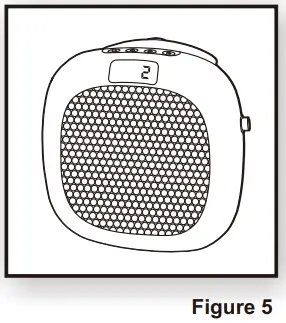 Hunter 73027 73027-WH Plug-in Heater with Remote Control-fig4