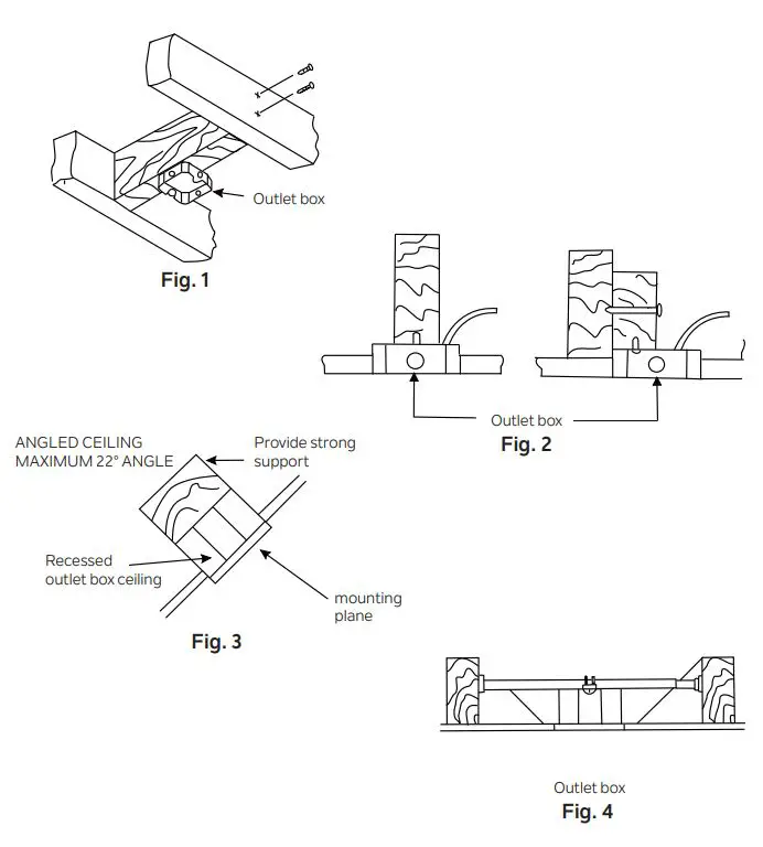 KICHLER 300325 56 Inch Crescent Ceiling Fan Brushed Nickel Instruction Manual - Fig 1,2,3,4