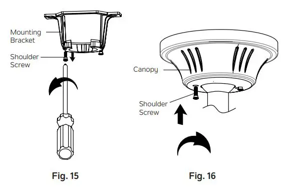 KICHLER 300325 56 Inch Crescent Ceiling Fan Brushed Nickel Instruction Manual - Fig 15,16