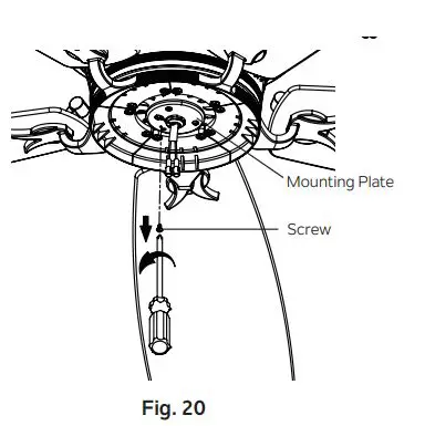 KICHLER 300325 56 Inch Crescent Ceiling Fan Brushed Nickel Instruction Manual - Fig 20