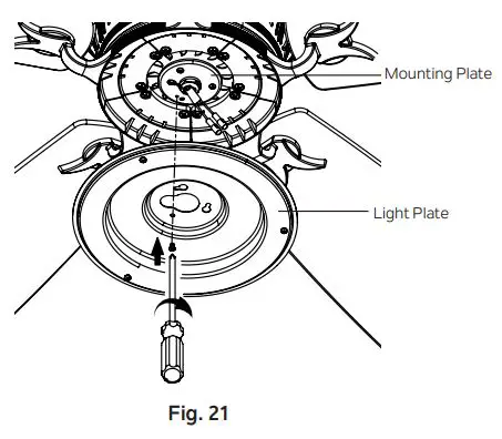 KICHLER 300325 56 Inch Crescent Ceiling Fan Brushed Nickel Instruction Manual - Fig 21