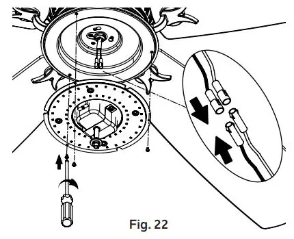 KICHLER 300325 56 Inch Crescent Ceiling Fan Brushed Nickel Instruction Manual - Fig 22