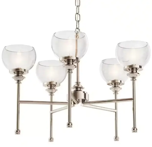 KICHLER-1007577383-Lecelles-5-Light-Polished-Nickel-Round-Chandelier-PRO