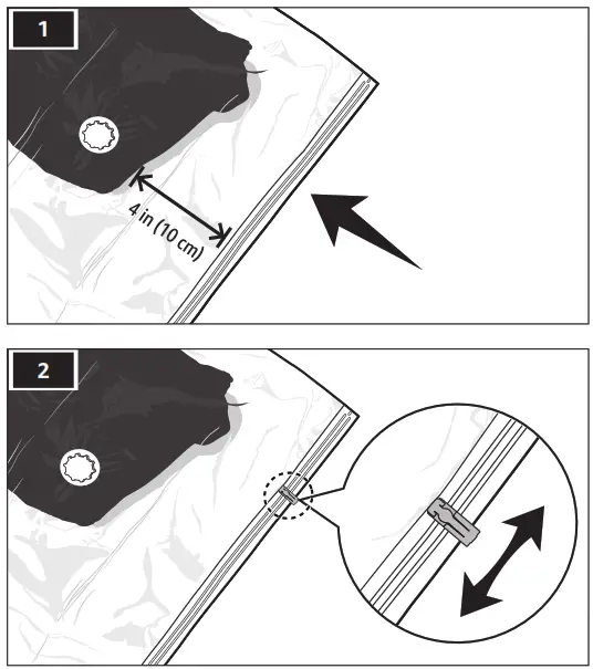 amazon basics B07RN64P2R Vacuum Compression Storage Bags with Hand Pump - 1