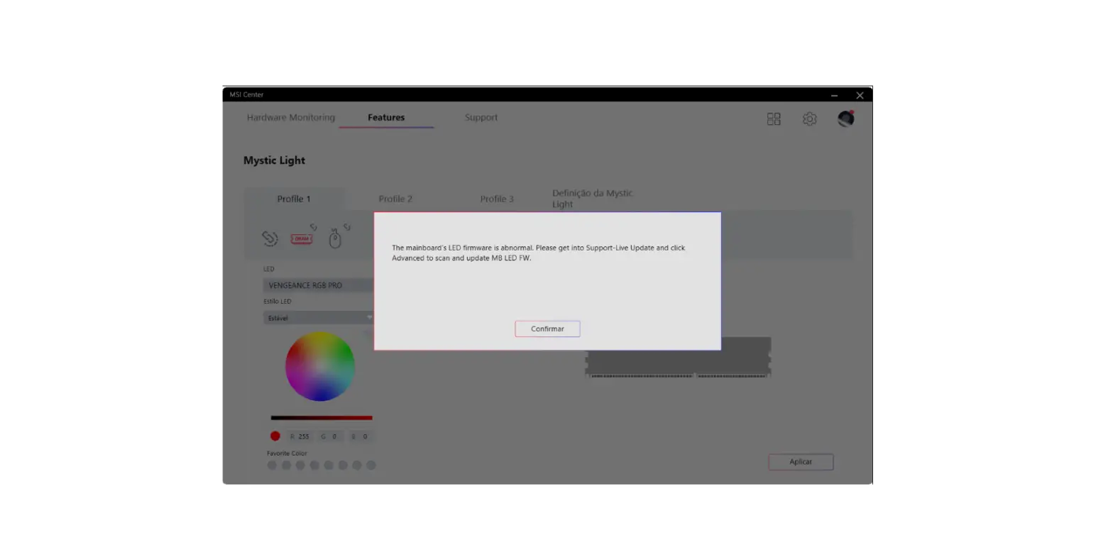 Msi Center Update Led Firmware User Guide