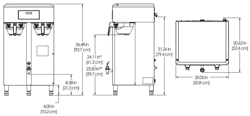Curtis G3 TPX 1.5 Gallon Coffee Brewing System - fig 28