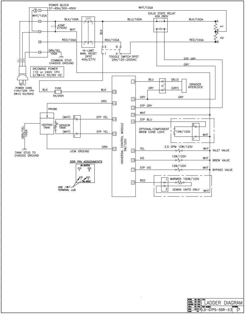 Curtis G3 TPX 1.5 Gallon Coffee Brewing System - fig 35