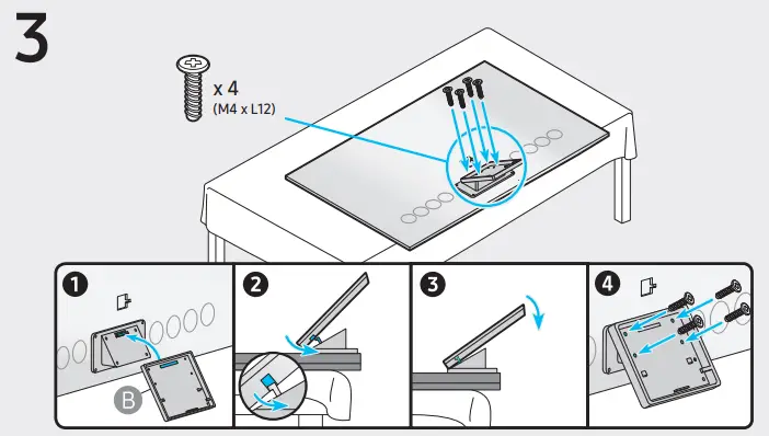 SAMSUNG QN65QN8A Smart TV -.HOLDER-WALL RING x 43