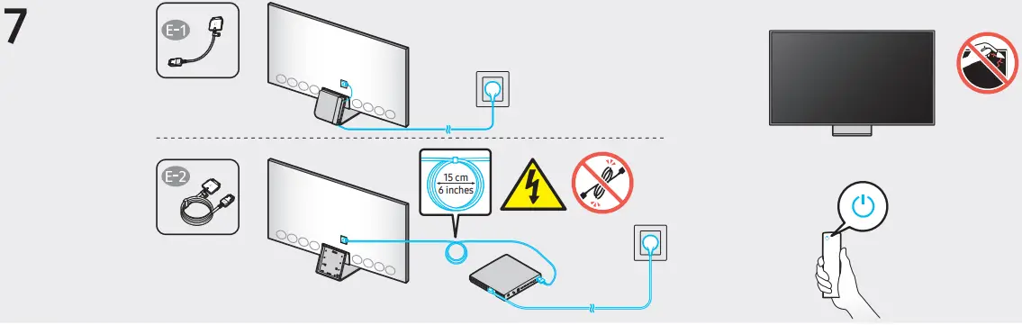 SAMSUNG QN65QN8A Smart TV -.HOLDER-WALL RING x 47