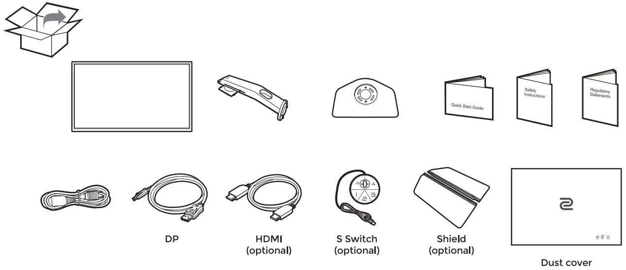 BenQ XL Series Monitor - IN the Box