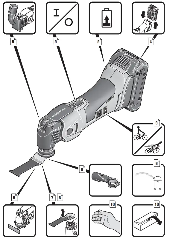 Fein AMM700MAX AS Cordless MULTIMASTER AMM 700 Max Select - fig 1