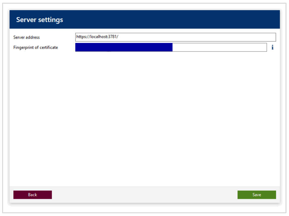 BRAND EASYCAL 5.0 Calibration Software - server settings 3