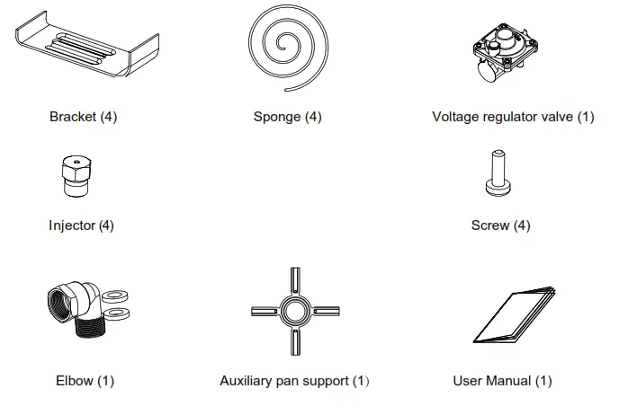 kleenmaid GCTK6012 Gas Cooktop - Accessories
