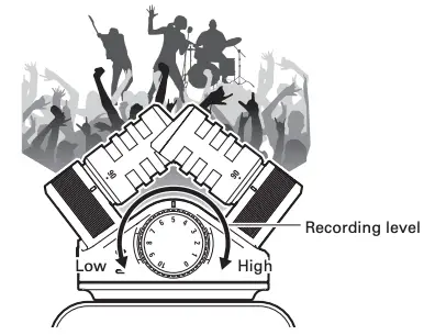 Adjusting the recording level