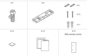 TOTO WASHLET C5 Electronic Toilet Elongated Bidet Seat - Included parts 1