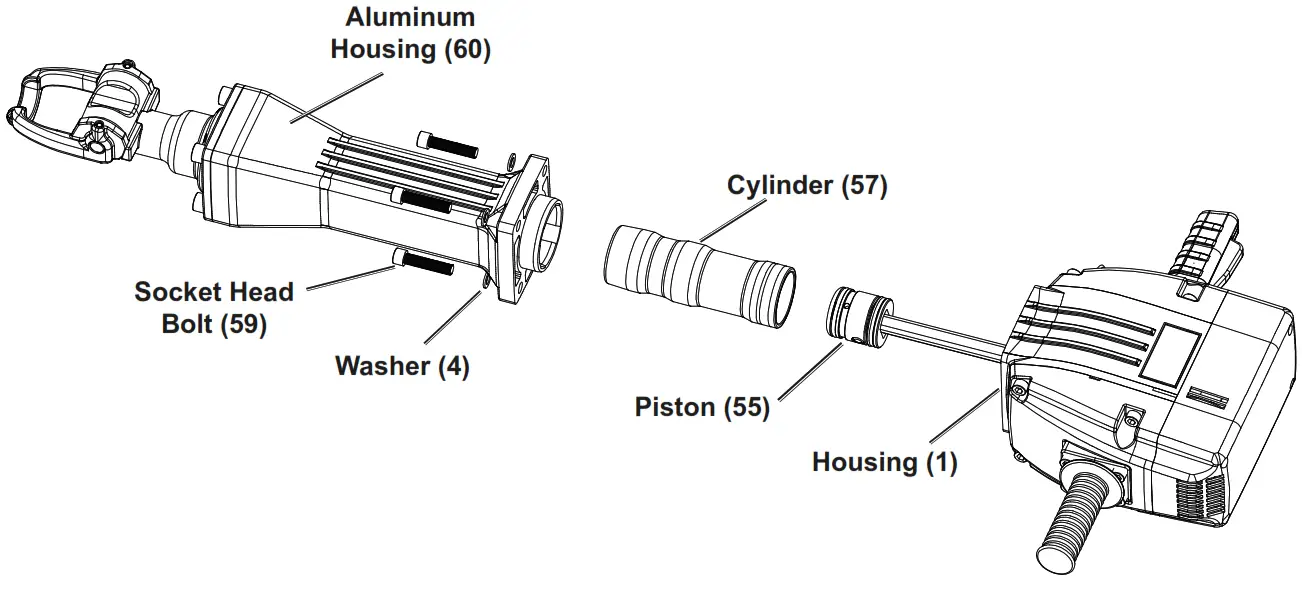 BAUER 64608 70 LB Pro Breaker Hammer- Figure D