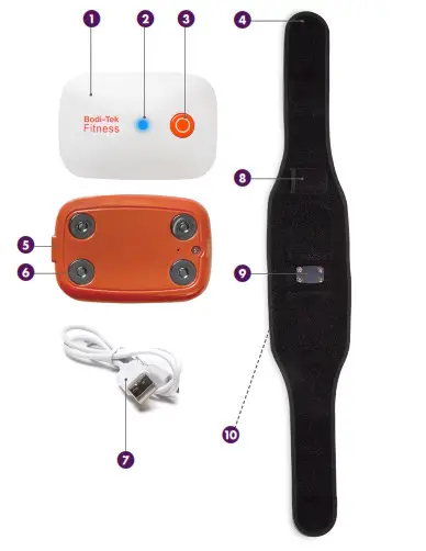 Bodi-Tek BT-ABSF Smart Fitness Toning Belt