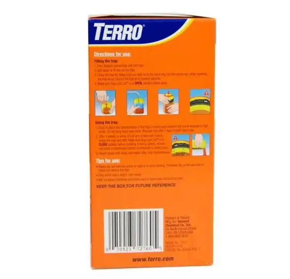 Terro Bait Refill For Wasp & Fly Trap Plus Instructions