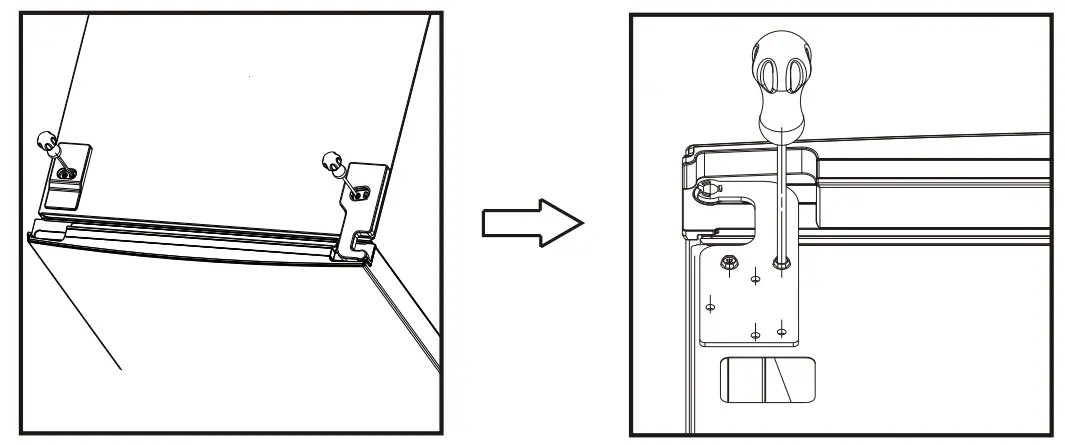 TUSCANY TU RF197WH 197 Litre Fridge Freezer - door