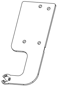 TUSCANY TU RF197WH 197 Litre Fridge Freezer - hinger