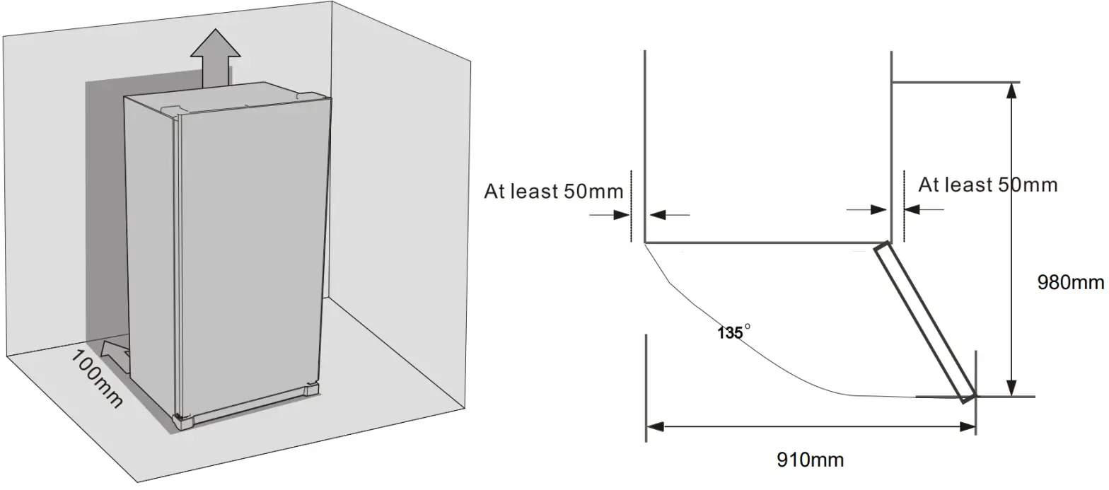 TUSCANY TU RF197WH 197 Litre Fridge Freezer - requirement