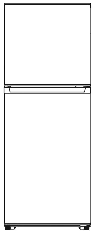 TUSCANY TU RF197WH 197 Litre Fridge Freezer - stopper