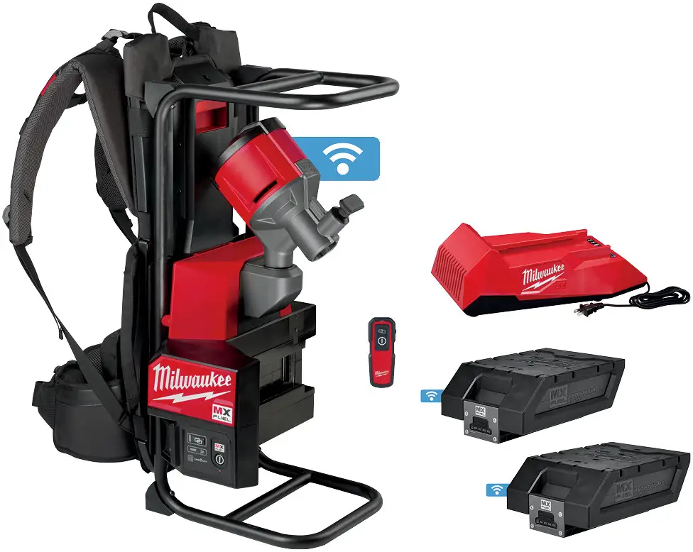 milwaukee MXF371 MX Fuel Backpack Concrete Vibrator