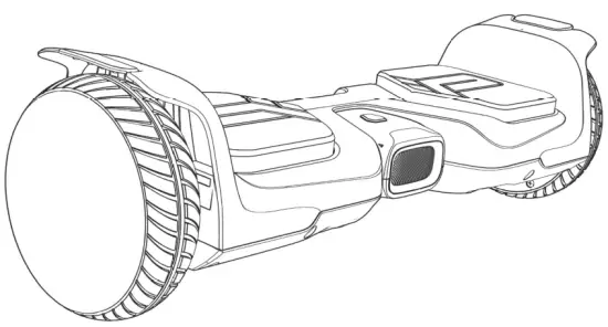 GYROOR Y1 Hoverboard - fig