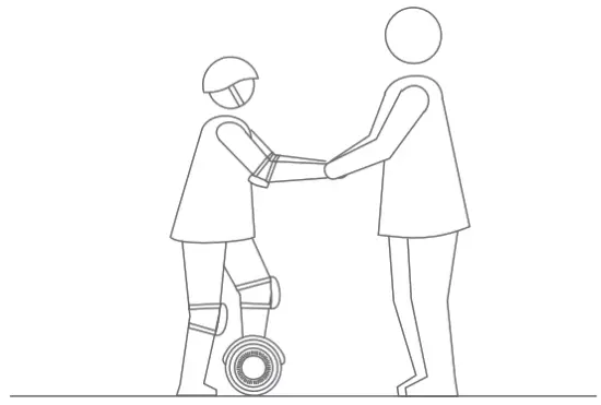 GYROOR Y1 Hoverboard - man 2