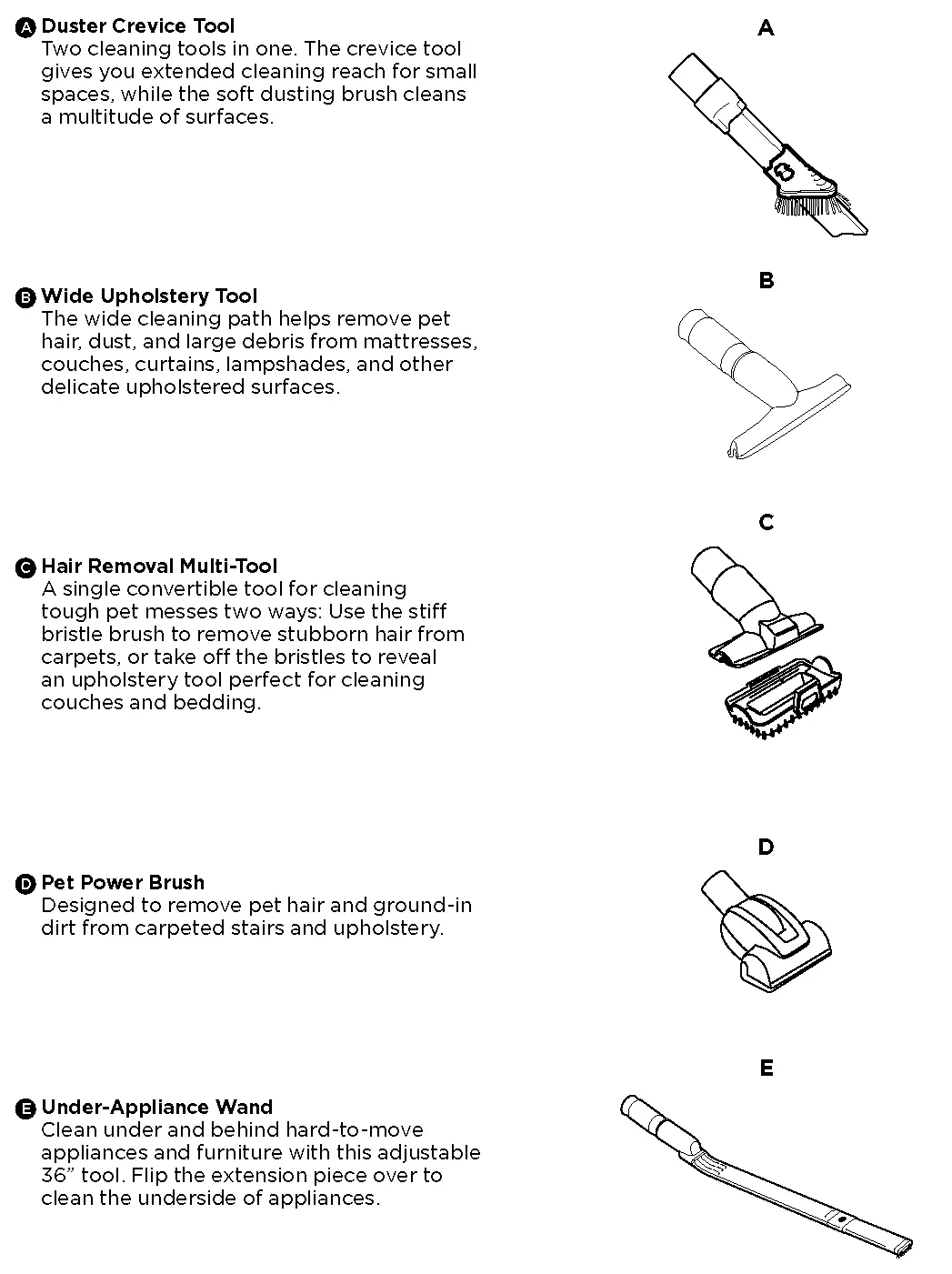 AVAILABLE ACCESSORIES